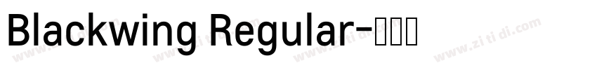 Blackwing Regular字体转换